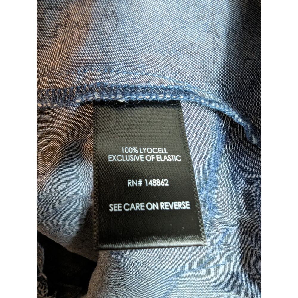 NWT Torrid Boho Cottagecore Floral Chambray Puff Sleeve Mini Smocked Dress - Picture 6 of 8